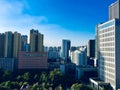 Wake up in the morning, seeing rows of neatly arranged tall buildings in the city center of Shenyang